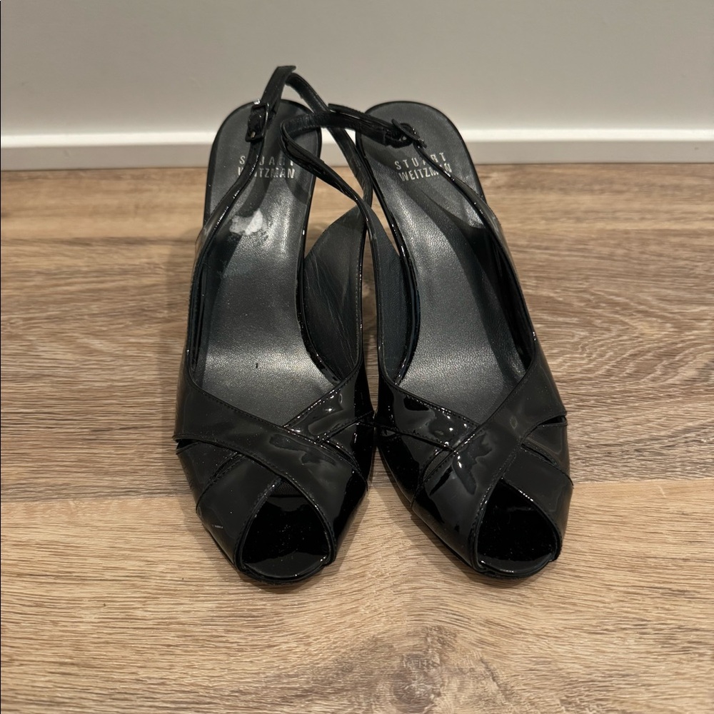 Stuart weitzman patent leather pumps